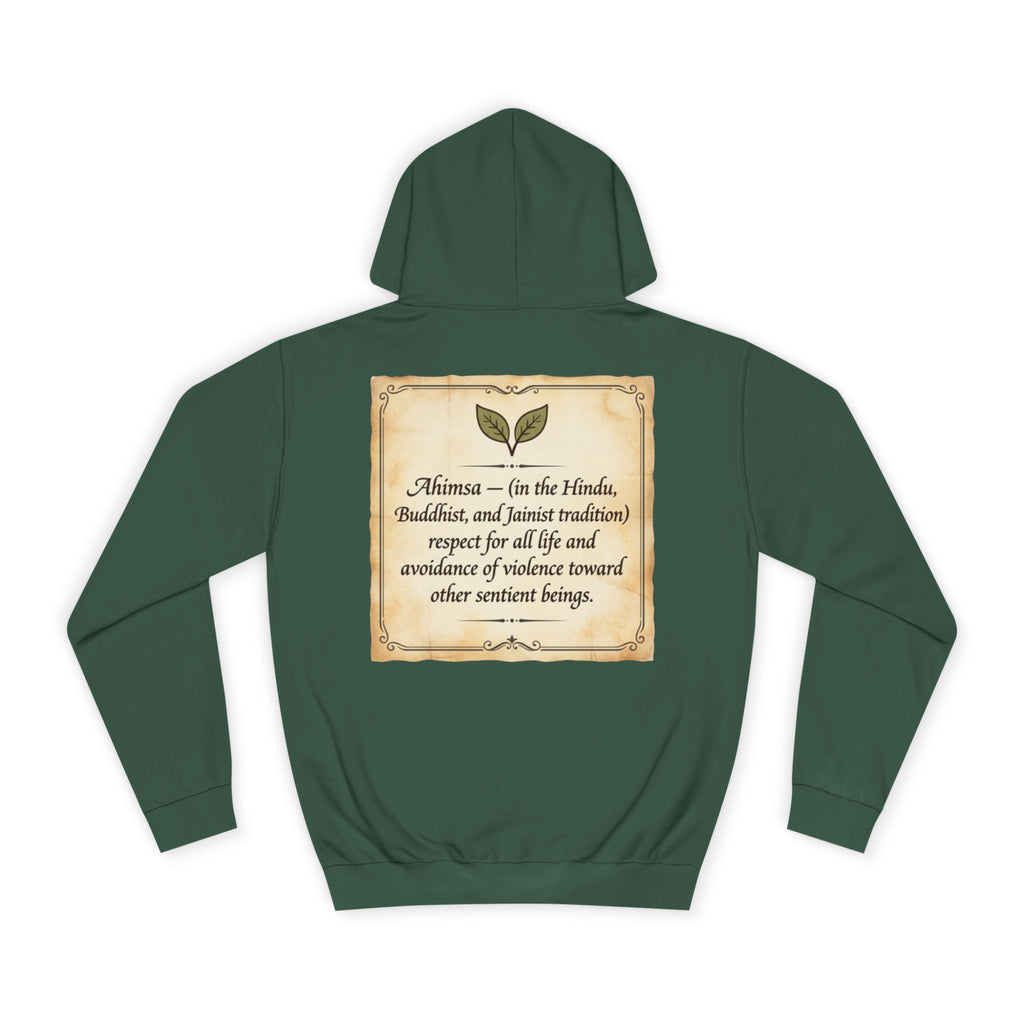 "Ahimsa" Back Print Hoodie