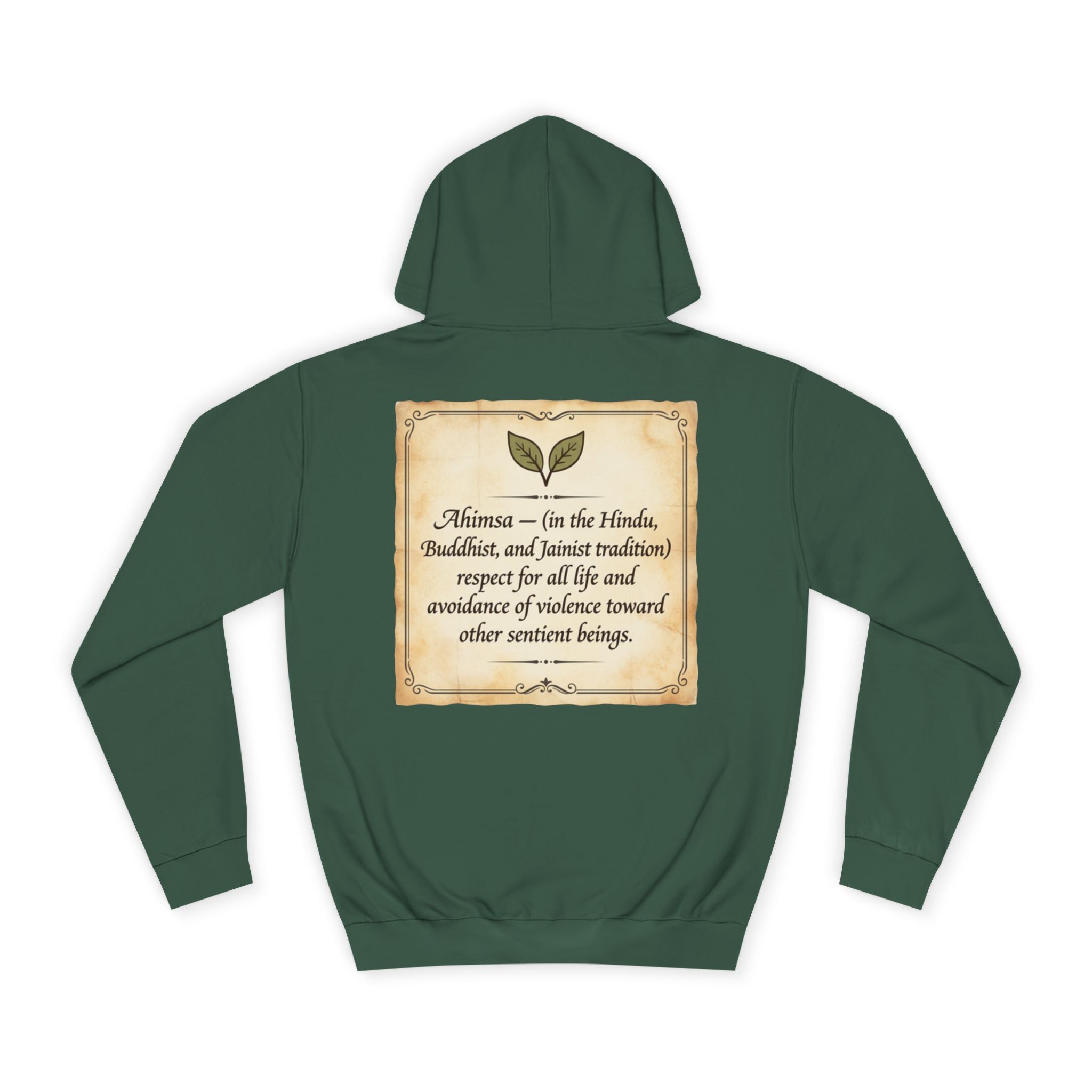 "Ahimsa" Back Print Hoodie