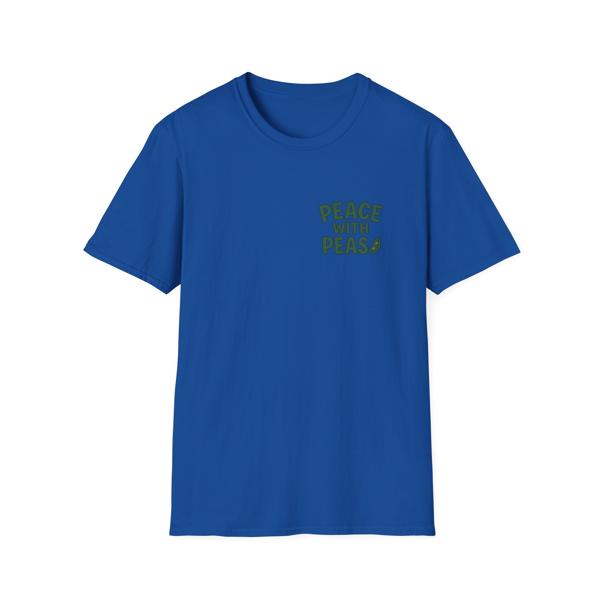 T-Shirt — “Peace With Peas” Eco-Friendly Graphic Tee