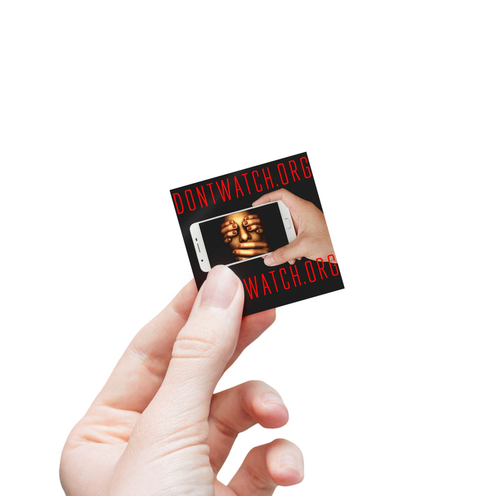 DONTWATCH.ORG Sticker Roll — 50, 100, or 250 Stickers