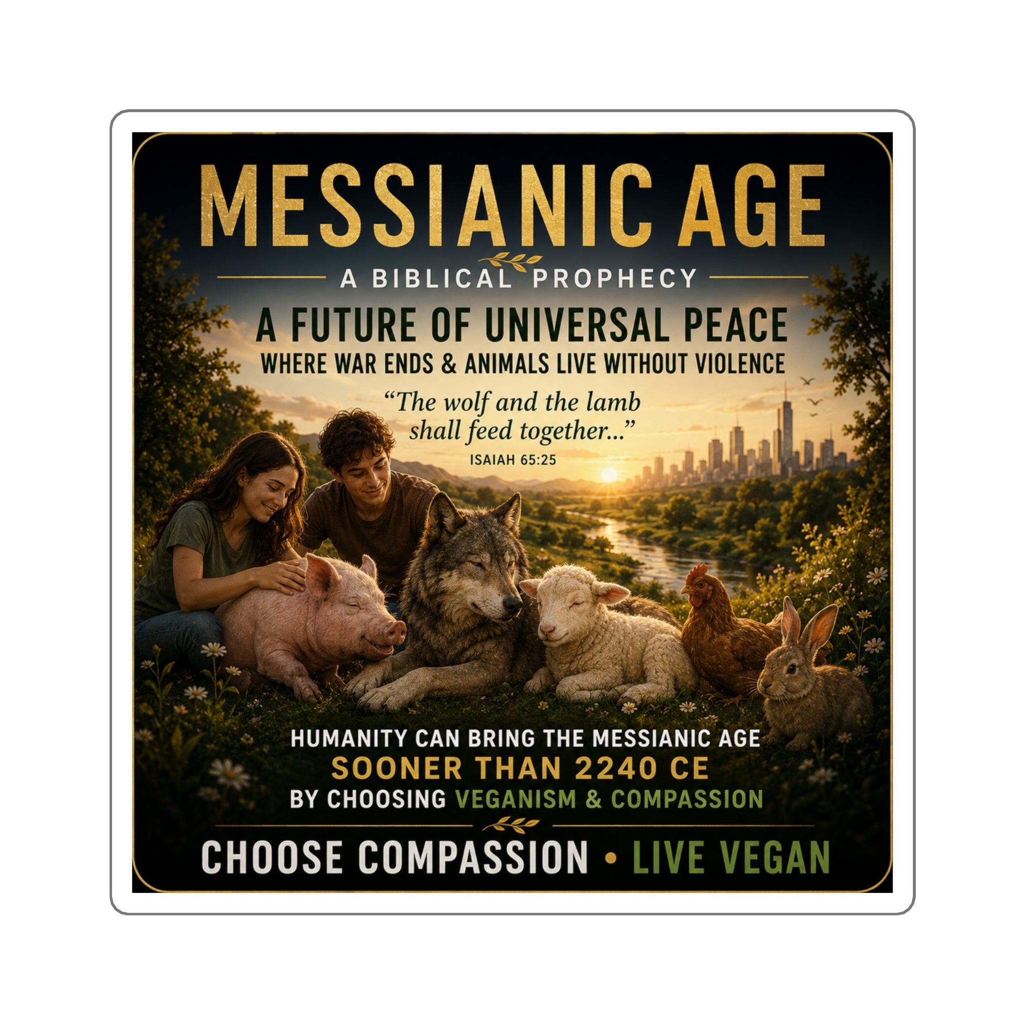 Messianic Age Vegan Sticker