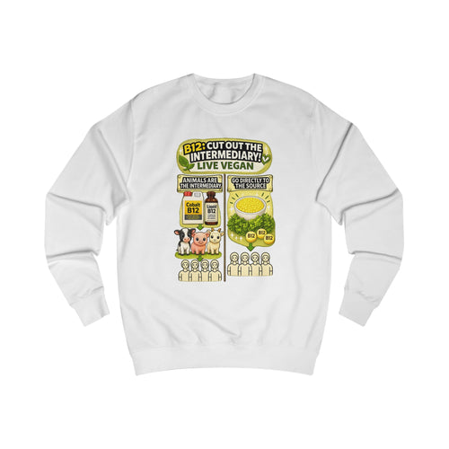 "B12: CUT OUT THE INTERMEDIARY" Vegan Sweatshirt