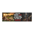 "Jesus Was Crucified 4 Days After He Freed the Animals from the Temple of Sacrifice" Bumper Magnet