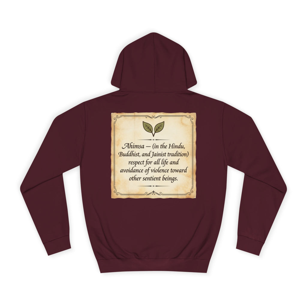"Ahimsa" Back Print Hoodie