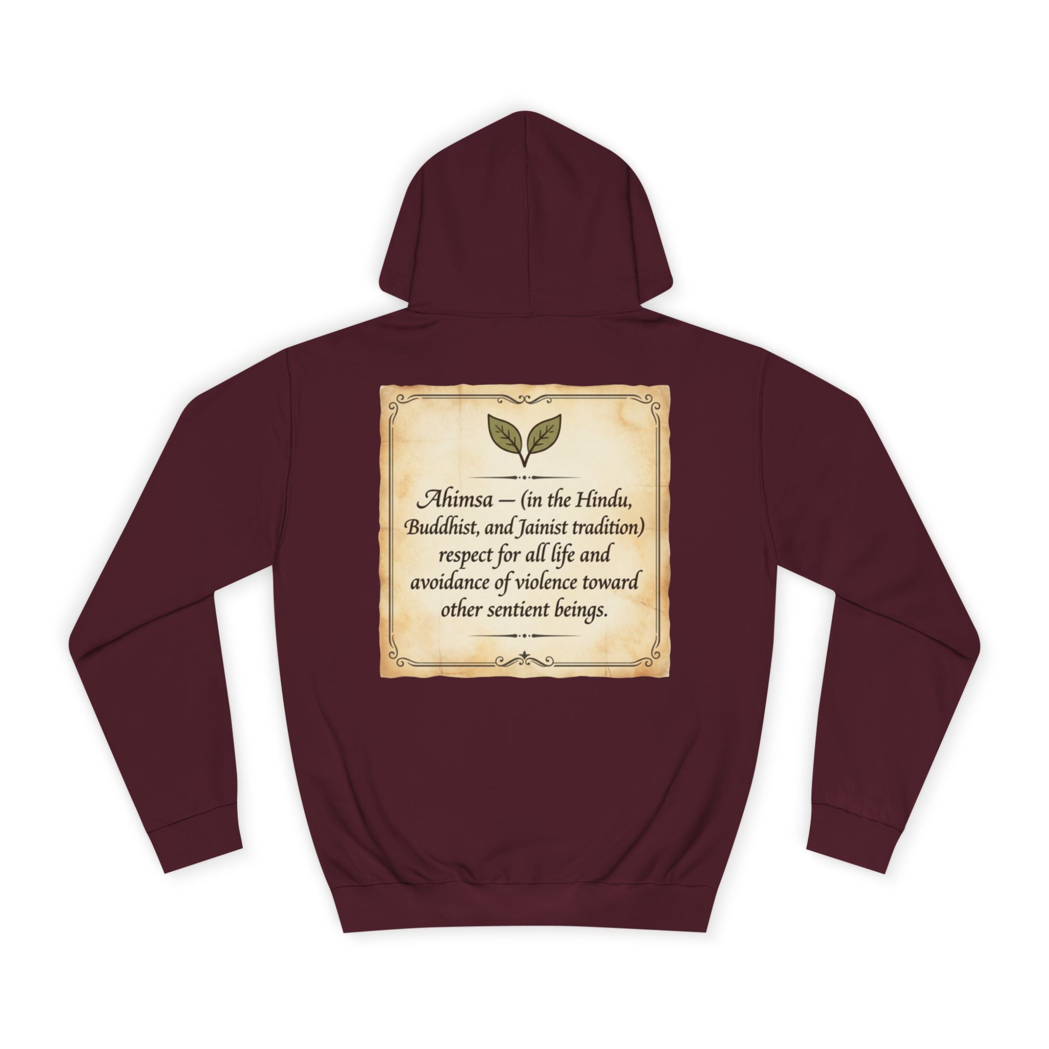 "Ahimsa" Back Print Hoodie