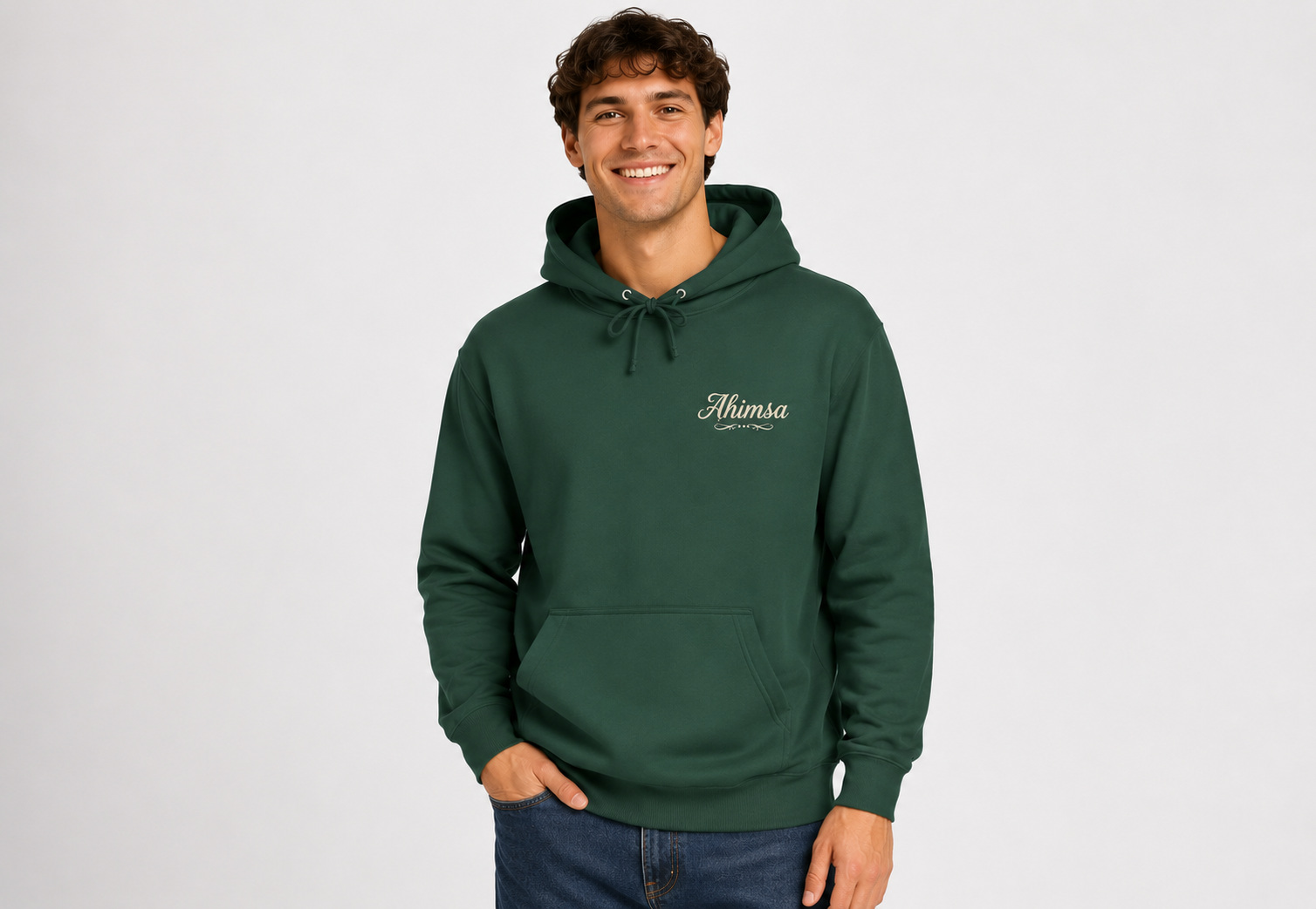 "Ahimsa" Back Print Hoodie