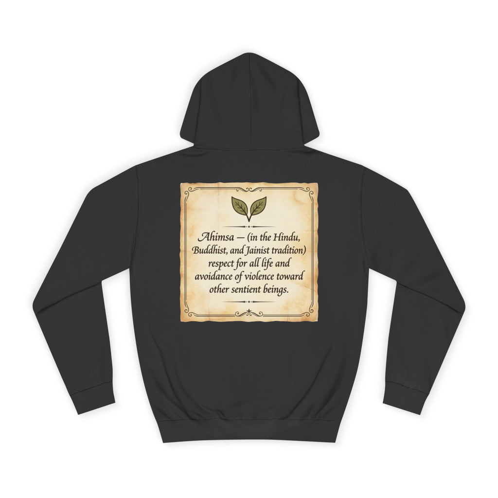 "Ahimsa" Back Print Hoodie