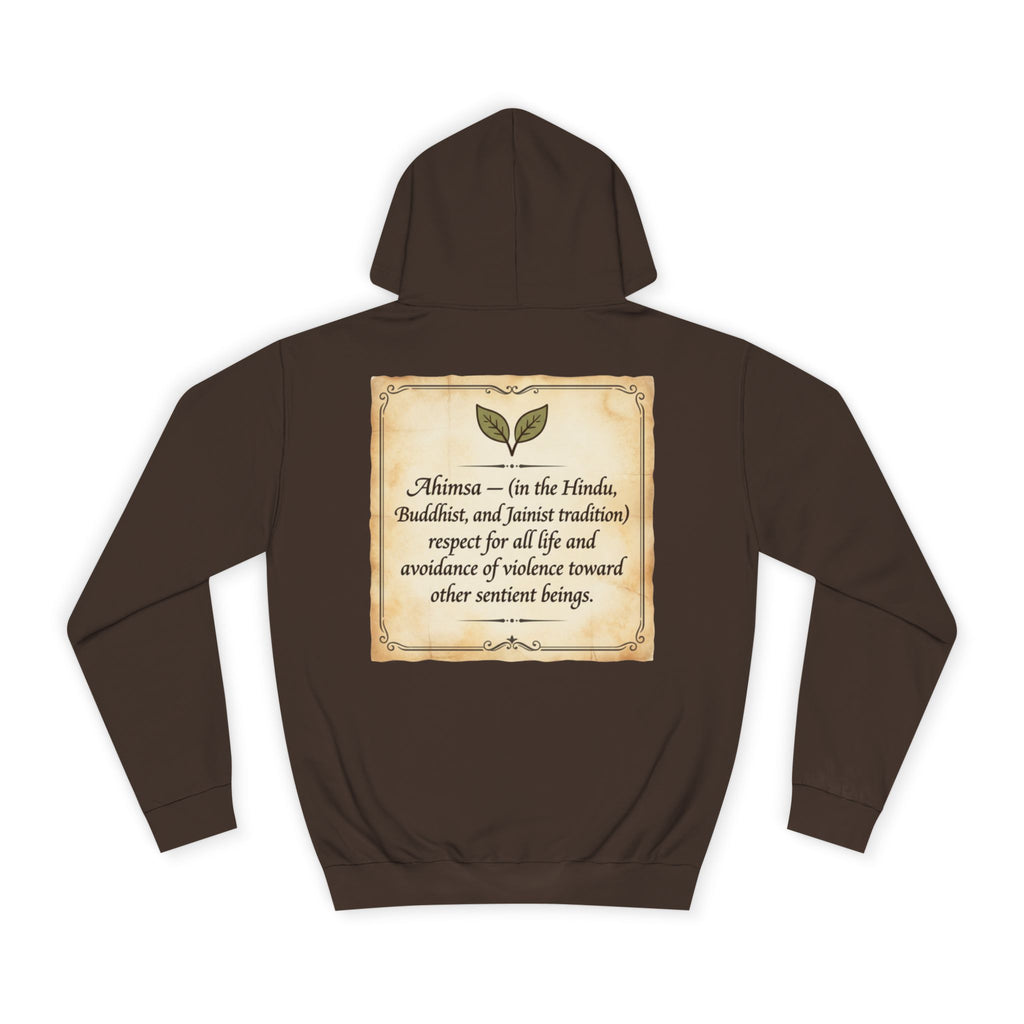 "Ahimsa" Back Print Hoodie