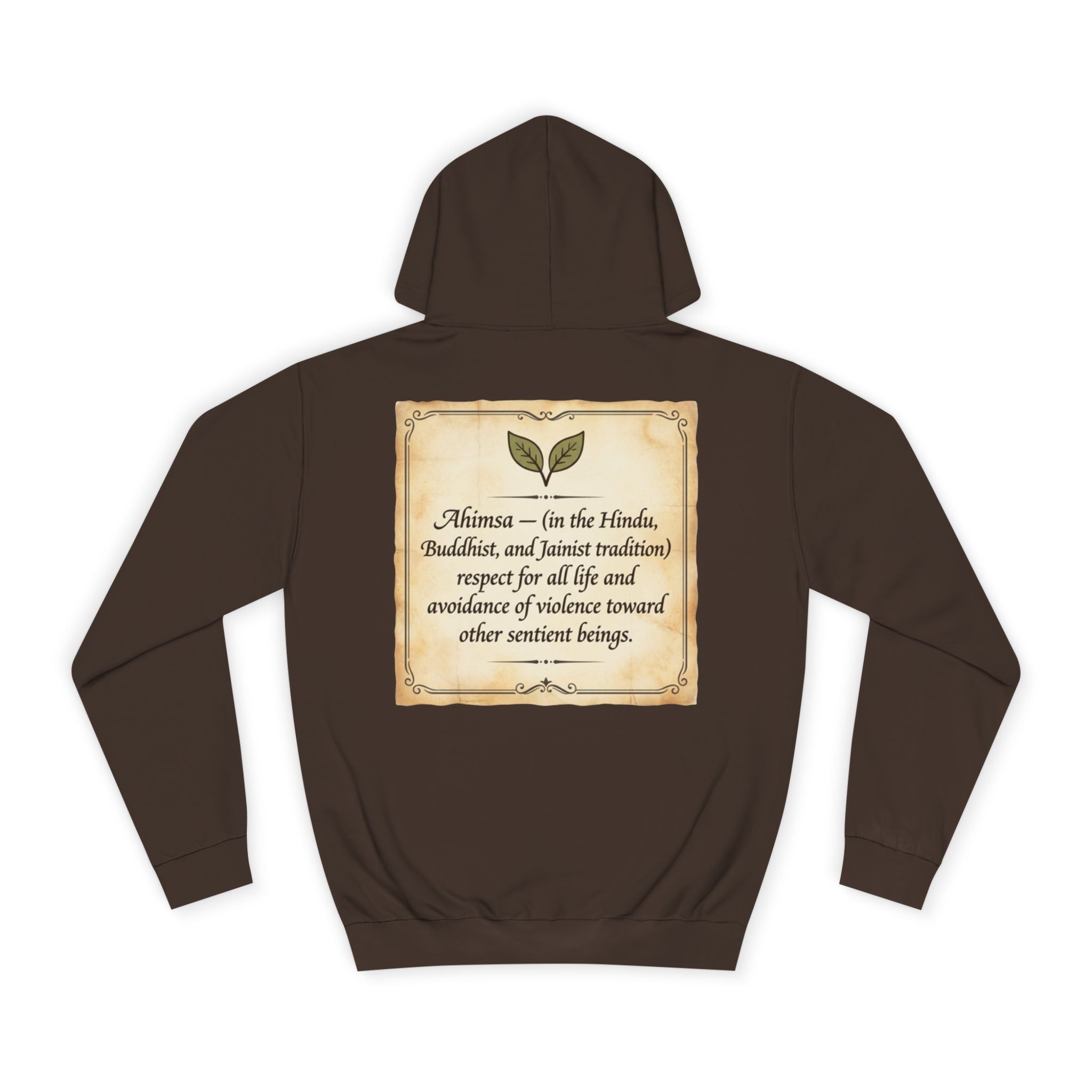 "Ahimsa" Back Print Hoodie