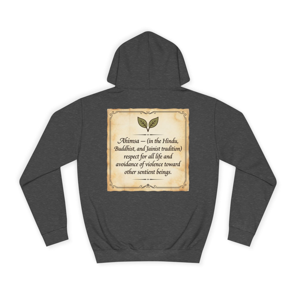 "Ahimsa" Back Print Hoodie