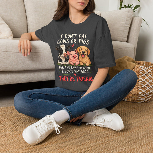 "I Don't Eat Cows or Pigs" Graphic Tee