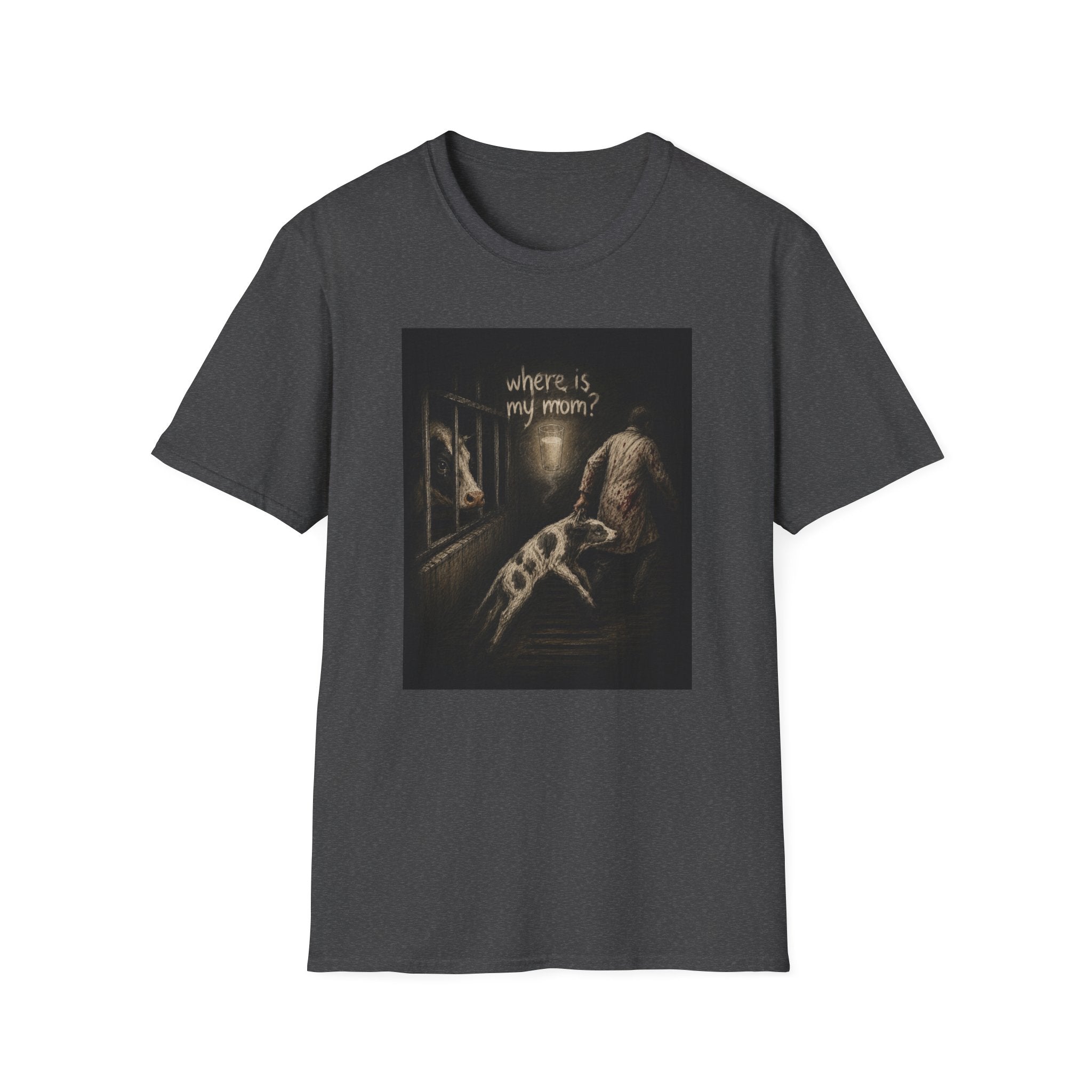 "Where Is My Mom?" Cow Graphic Tee