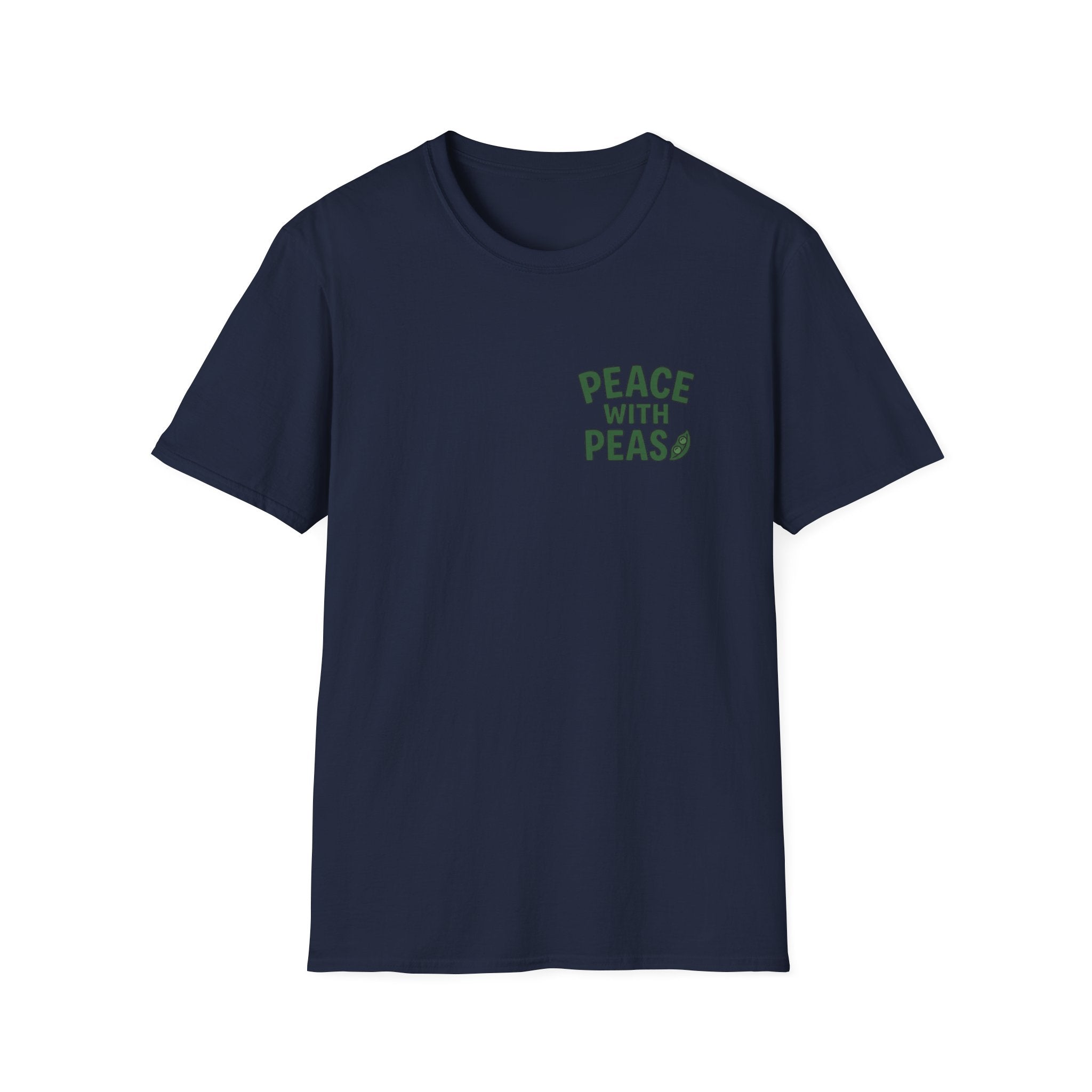 T-Shirt — “Peace With Peas” Eco-Friendly Graphic Tee