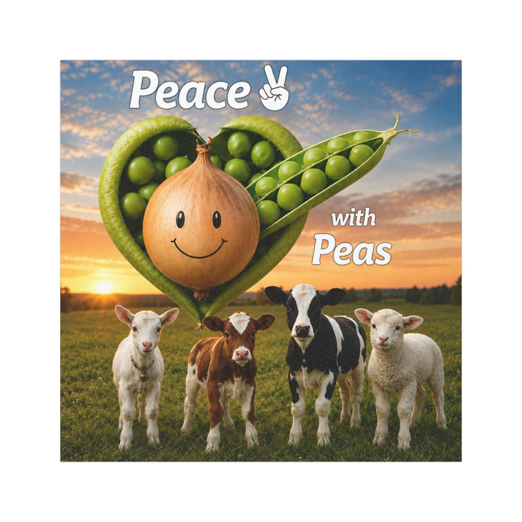 Peace with Peas Bumper Magnet