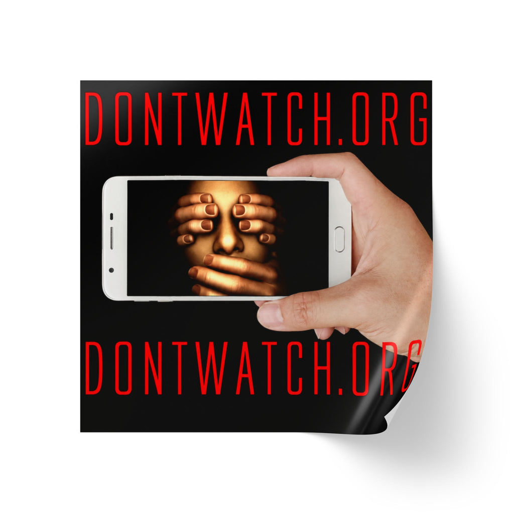 DONTWATCH.ORG Sticker Roll — 50, 100, or 250 Stickers