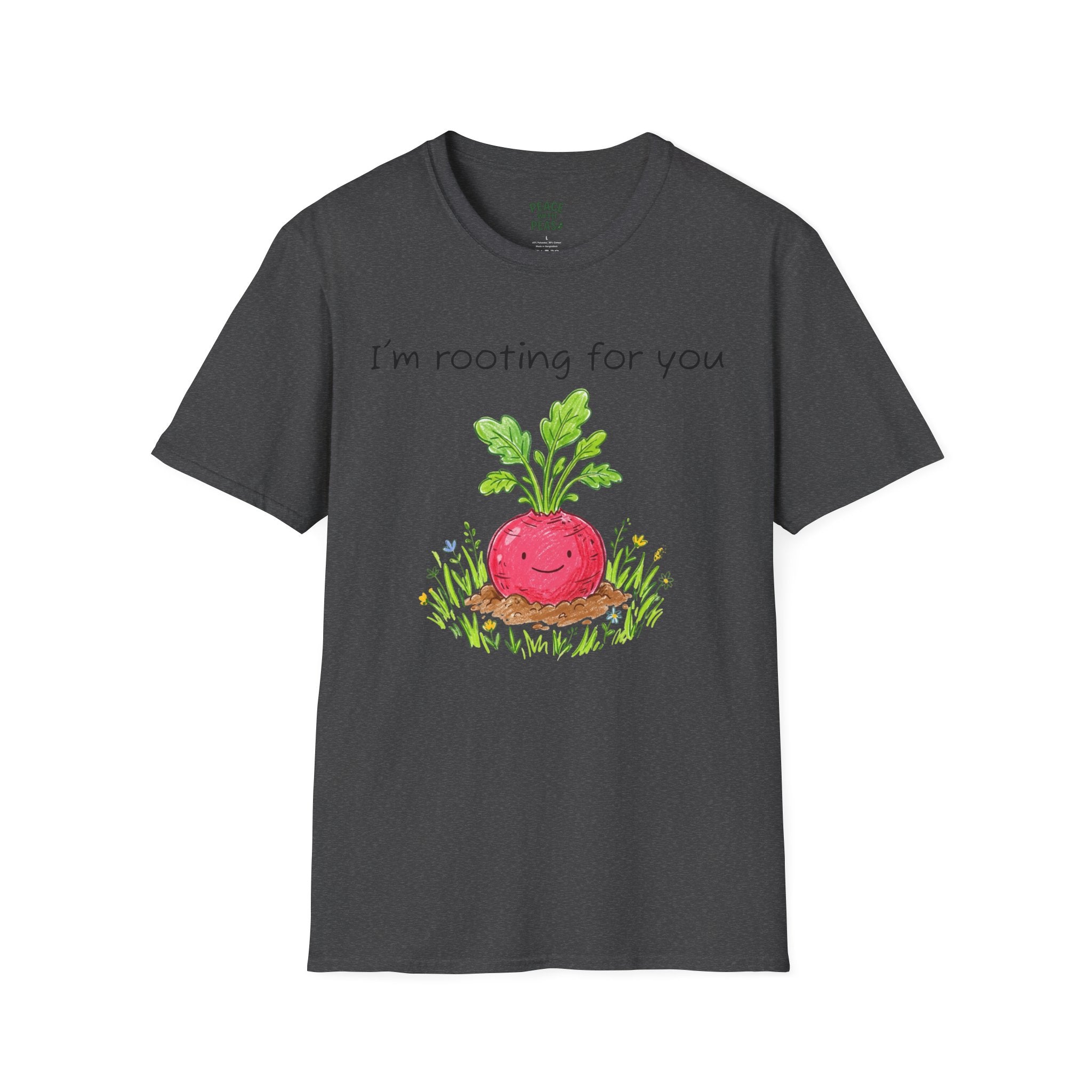 I'm Rooting For You T-Shirt — Cute Radish Encouragement Tee