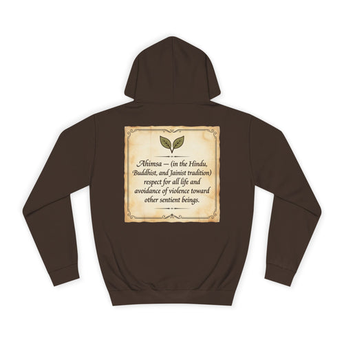 "Ahimsa" Back Print Hoodie